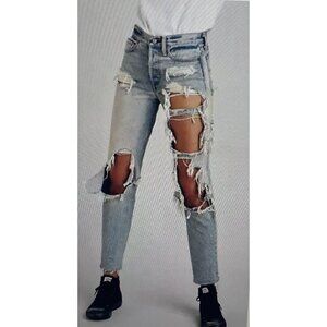 Levis Wedgie Fit Limited Edition Rolling Stone High Rise Tapered Leg Jeans Sz 24